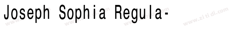 Joseph Sophia Regula字体转换